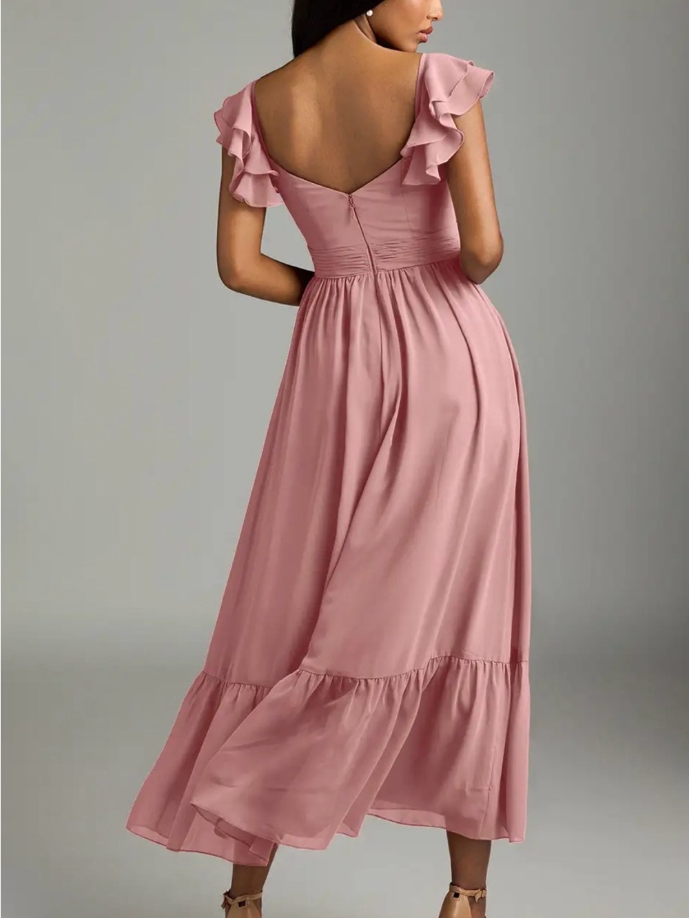 Azazie Anaya Dress in Dusty Rose - Picture 2 of 2